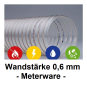 Absaugschlauch SMARTFLEX / BETAFLEX - 0,6 mm Wandstärke - Meterware 